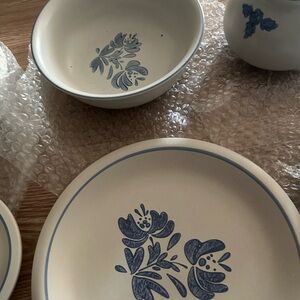 1967 York Towne stoneware dinnerware set.